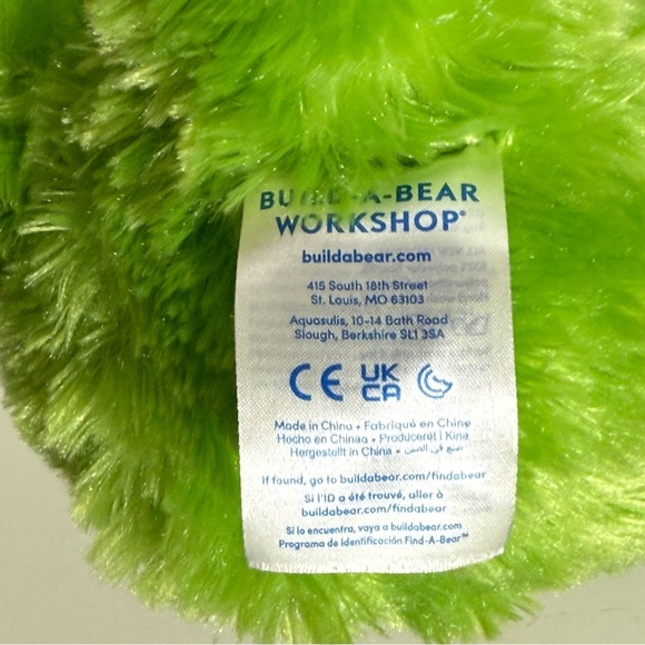 The Grinch Dr Seuss Scented Build A Bear plush - Picture 5 of 7